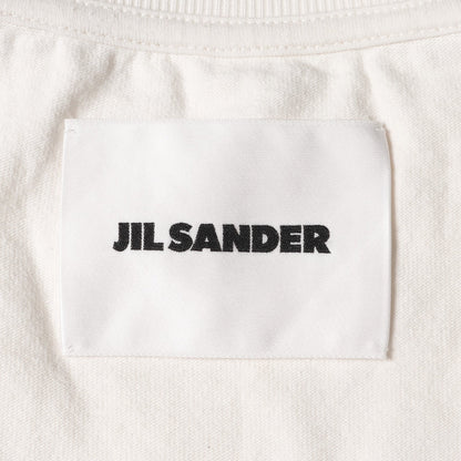オーバーサイズ ロゴプリント Tシャツ コットン オフホワイト ジルサンダー トップス JIL SANDER