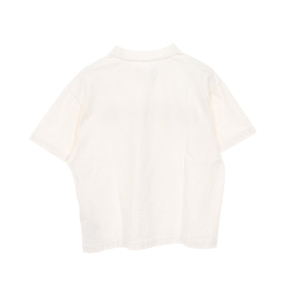 オーバーサイズ ロゴプリント Tシャツ コットン オフホワイト ジルサンダー トップス JIL SANDER
