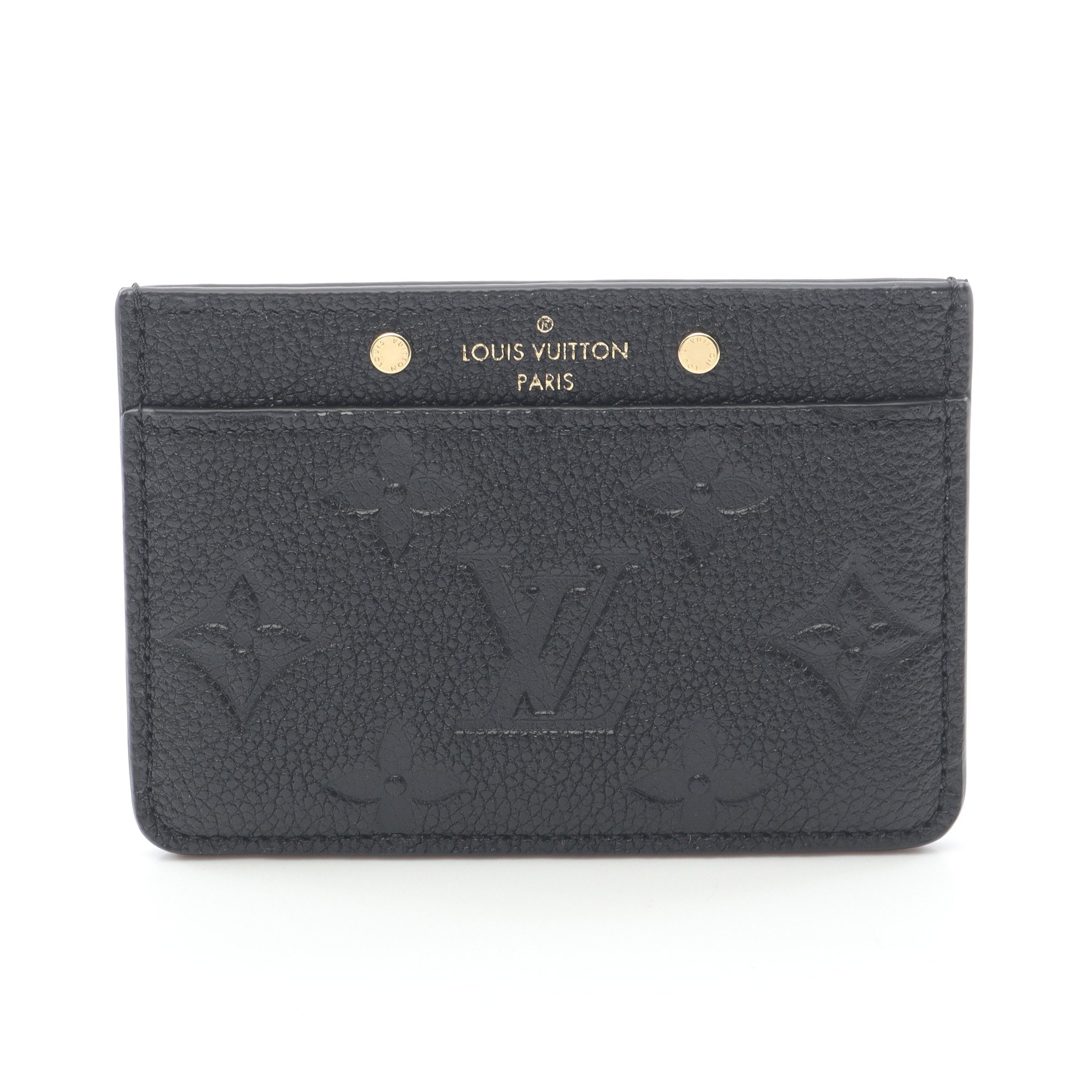 Louis Vuitton ブラック レザー カードケース アンプラント 【公式通販】