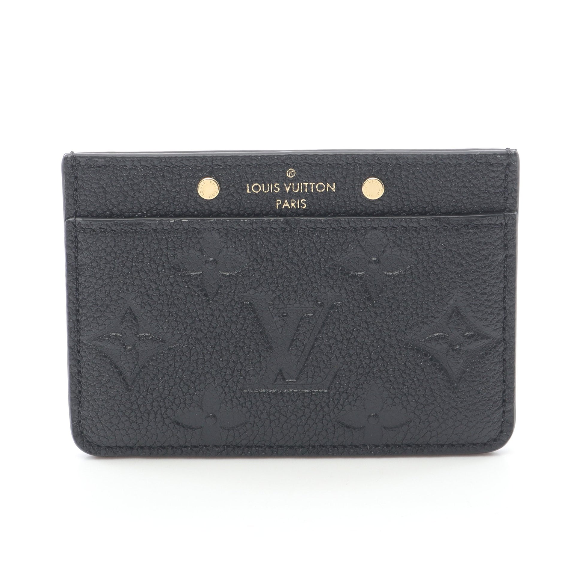 ポルト カルト サーンプル モノグラムアンプラント ノワール カードケース レザー ブラック ルイヴィトン 財布・小物 LOUIS VUITTON