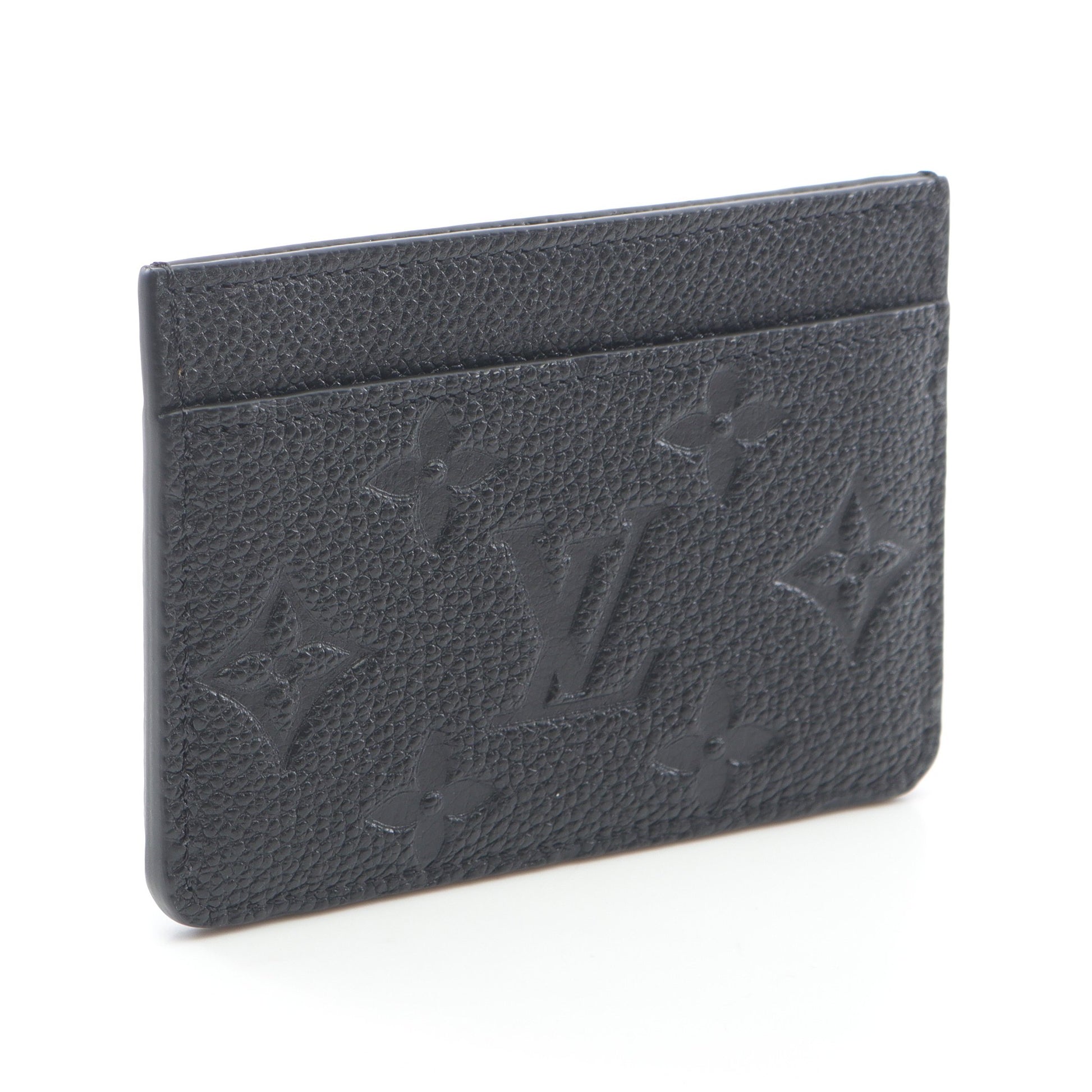 ポルト カルト サーンプル モノグラムアンプラント ノワール カードケース レザー ブラック ルイヴィトン 財布・小物 LOUIS VUITTON