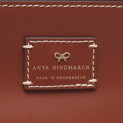 Round Bow Tote ショルダーバッグ トートバッグ ラフィア レザー ベージュ アニヤハインドマーチ バッグ ANYA HINDMARCH