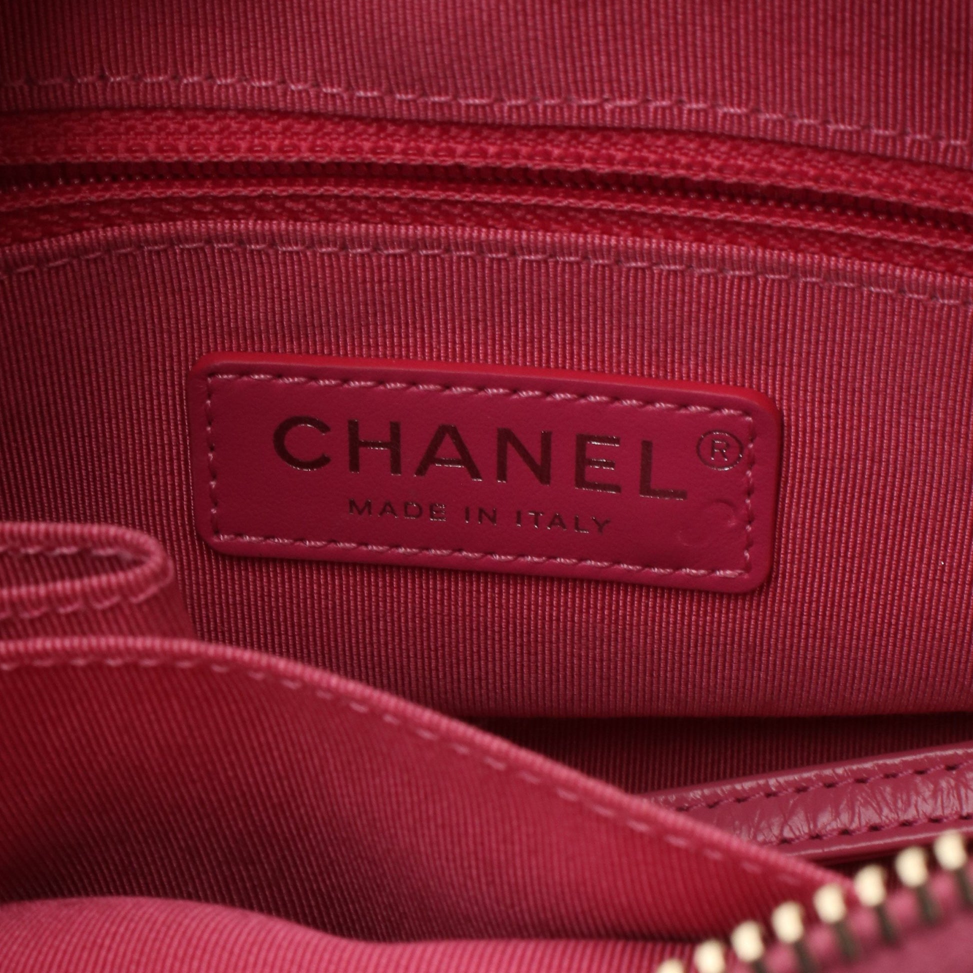 ガブリエル ドゥ シャネル スモール ホーボー チェーンショルダーバッグ レザー ピンク コンビ金具 シャネル バッグ CHANEL