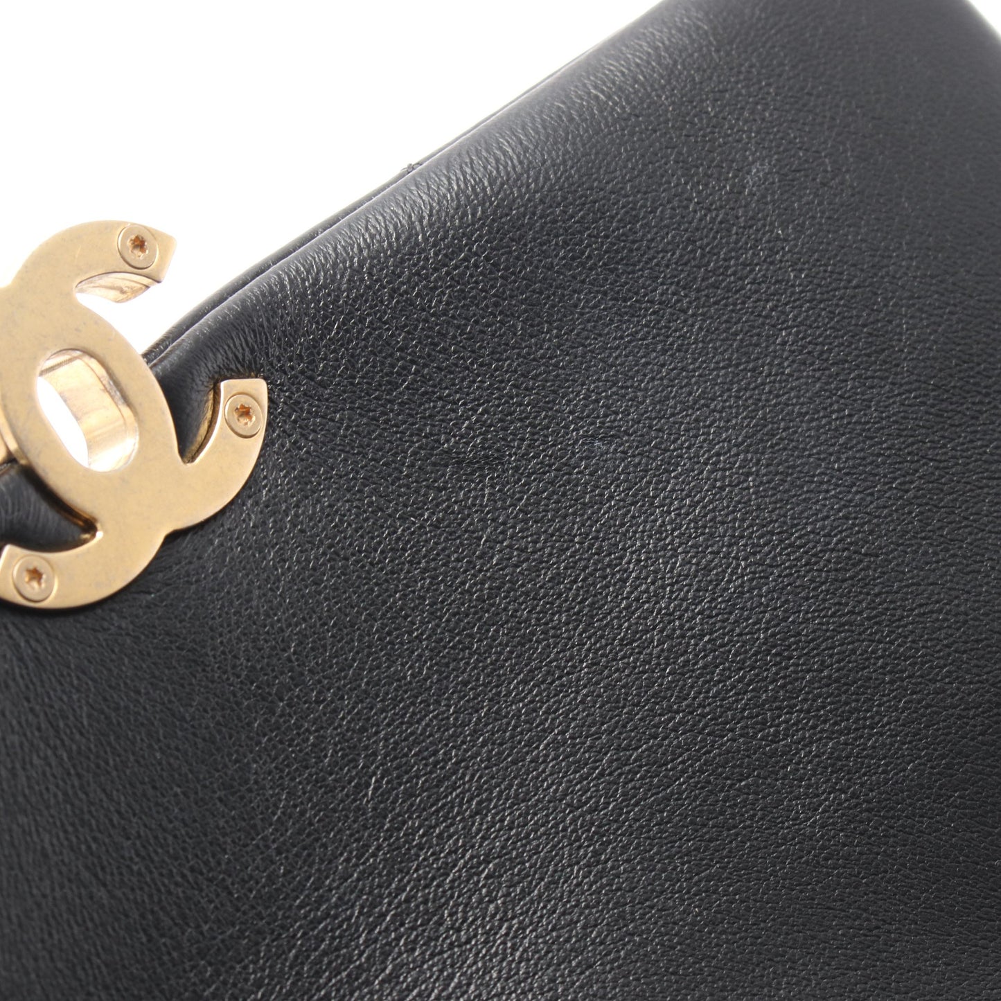 マトラッセ チェーンショルダーバッグ レザー ブラック コンビ金具 シャネル バッグ CHANEL
