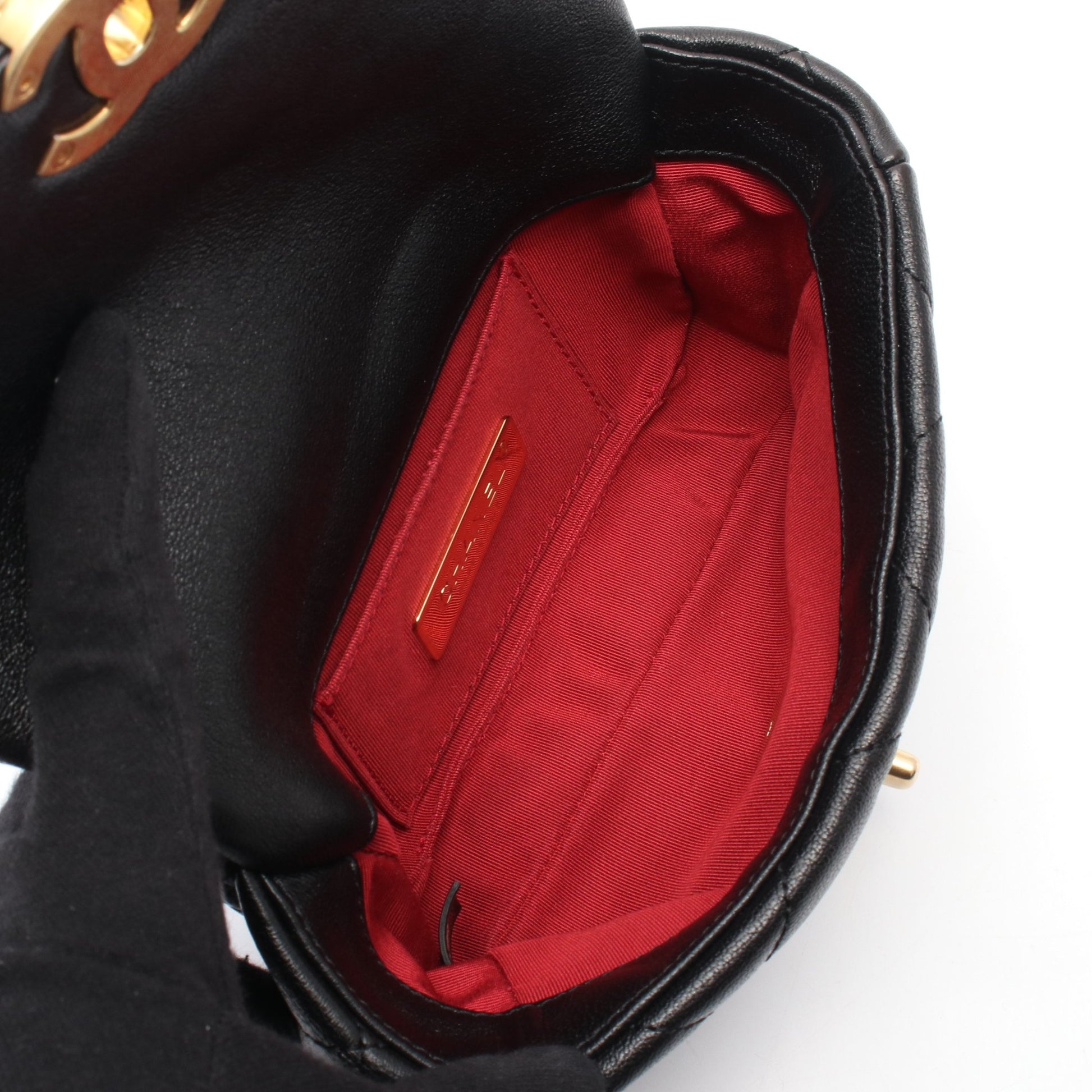 CHANEL19 ウエストバッグ レザー ブラック コンビ金具 シャネル バッグ CHANEL