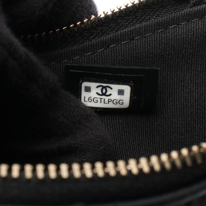 マトラッセ チェーンショルダーバッグ レザー ブラック ゴールド金具 シャネル バッグ CHANEL