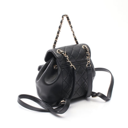 マトラッセ バックパック リュックサック レザー ブラック ゴールド金具 シャネル バッグ CHANEL