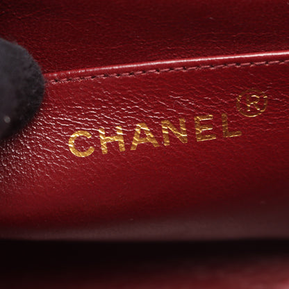 マトラッセ ダイアナフラップ チェーンショルダーバッグ ラムスキン ブラック ゴールド金具 シャネル バッグ CHANEL