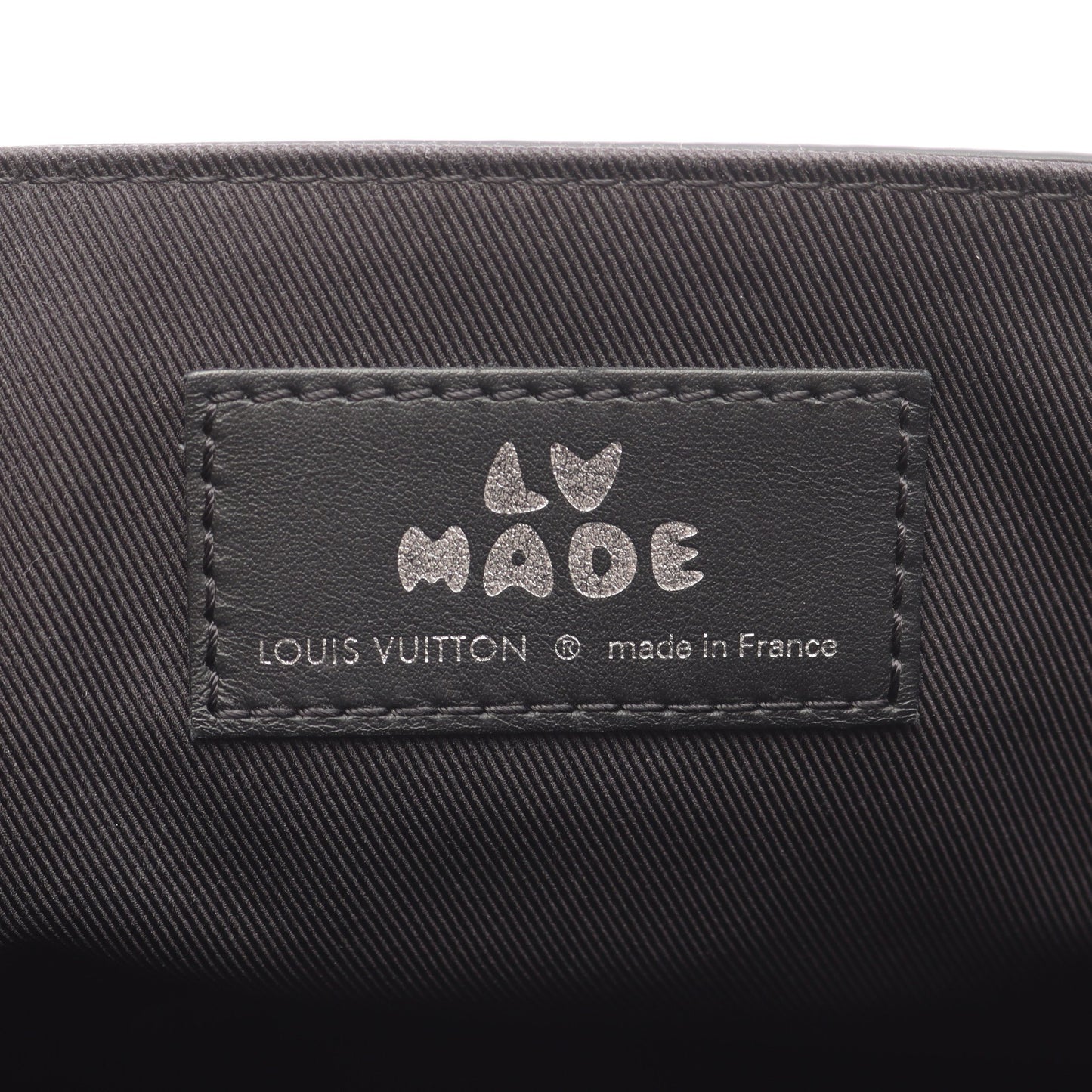 LOUIS VUITTON × NIGO ブサス トーキョー モノグラムデニム ショルダーバッグ キャンバス レザー ブラック NIGOコラボ ルイヴィトン バッグ LOUIS VUITTON