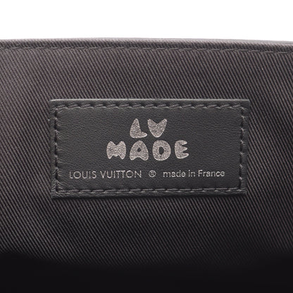 LOUIS VUITTON × NIGO ブサス トーキョー モノグラムデニム ショルダーバッグ キャンバス レザー ブラック NIGOコラボ ルイヴィトン バッグ LOUIS VUITTON