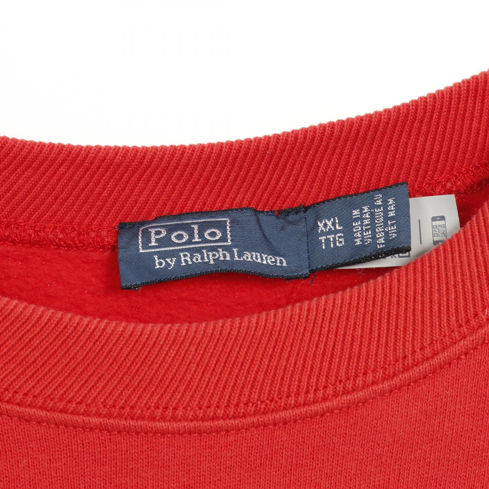 新作◇ラルフローレン ガールズ ポロベア スウェットシャツ XL/160 赤 ラスト1点◇ラルフローレン ガールズ ポロベア スウェットシャツ 赤