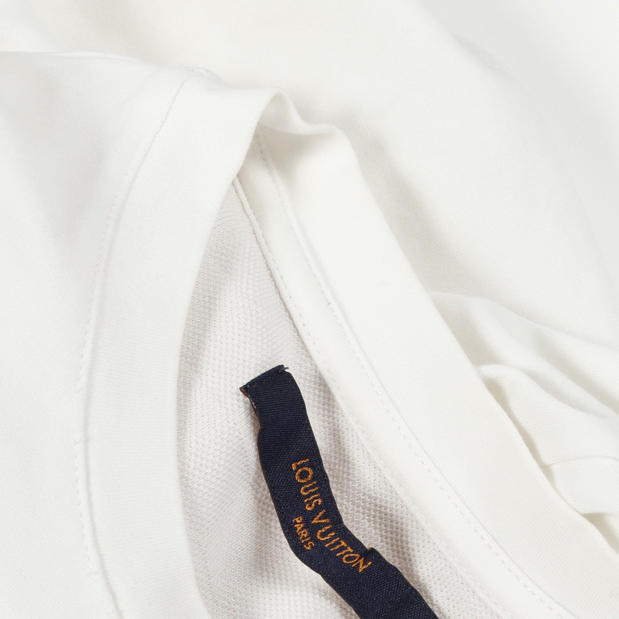 LOUIS VUITTON ハーフダミエ　ホワイト Tシャツ ポケット ダミエ ポケット Tシャツ コットン ホワイト ルイヴィトン – RECLO