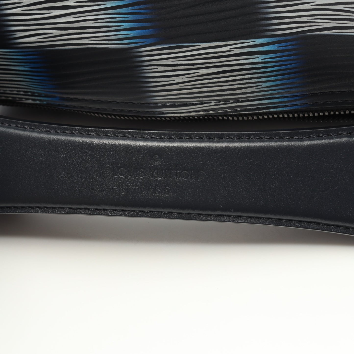 ソフト ポロションPM ダミエラッシュ ハンドバッグ レザー ブルー ブラック 2WAY ルイヴィトン バッグ LOUIS VUITTON