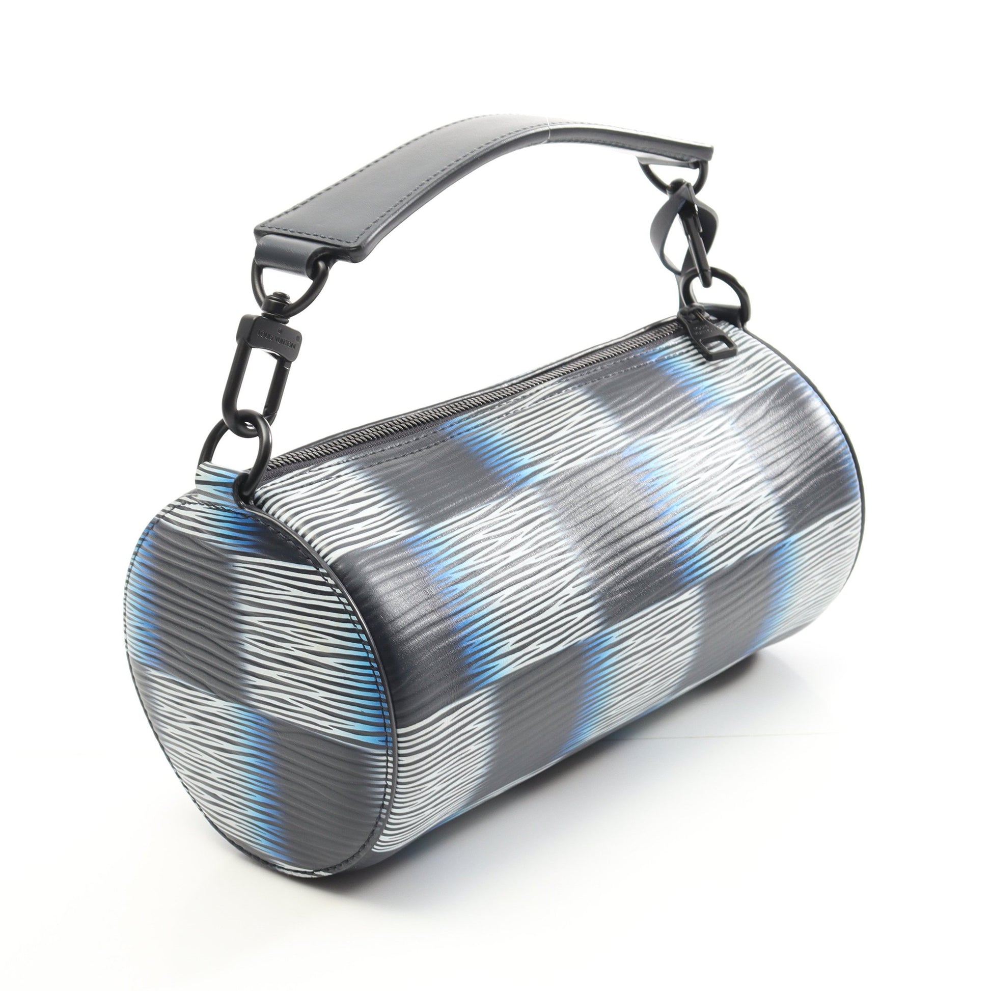 ソフト ポロションPM ダミエラッシュ ハンドバッグ レザー ブルー ブラック 2WAY ルイヴィトン バッグ LOUIS VUITTON
