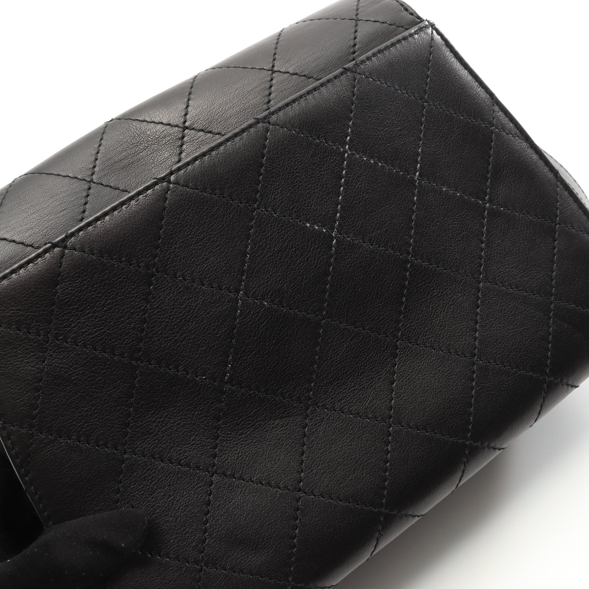 2.55 マトラッセ ショルダーバッグ ラムスキン ブラック ゴールド金具 シャネル バッグ CHANEL