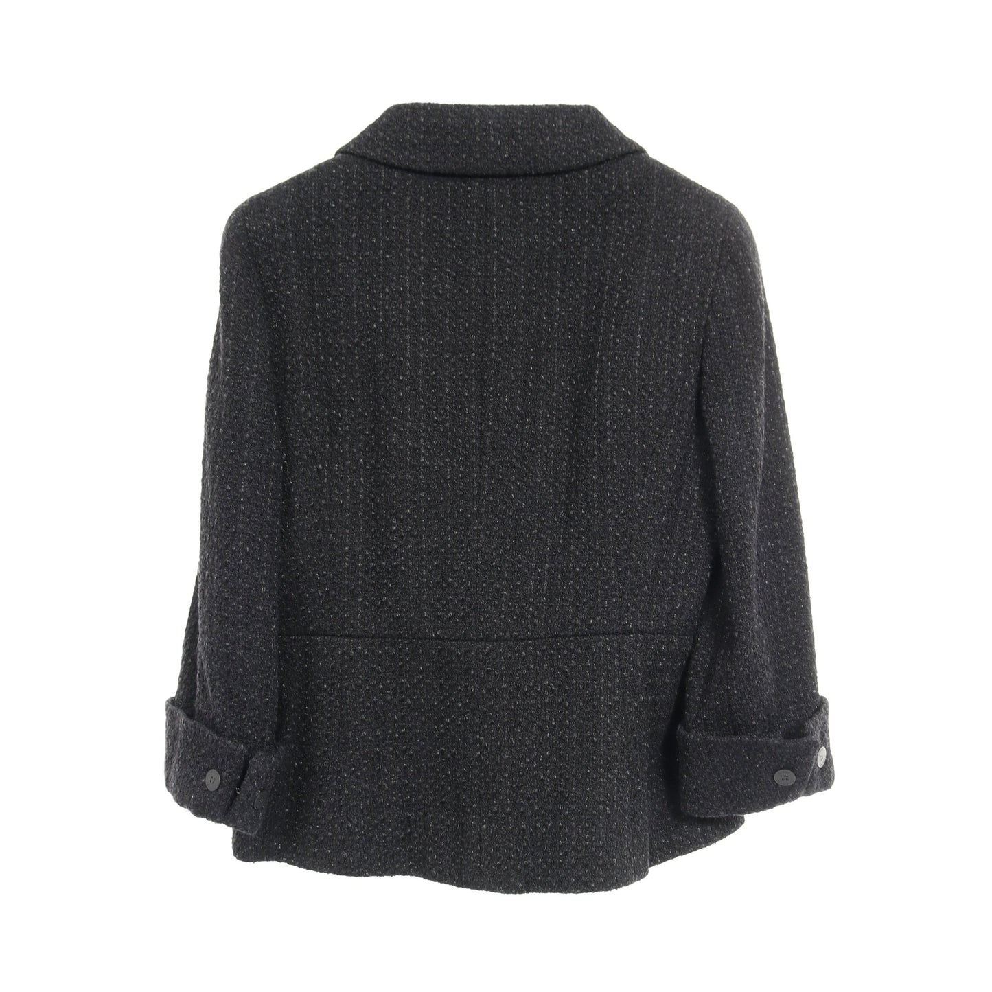 ツイード ジャケット ナイロン ウール ブラック 03P シャネル アウター CHANEL