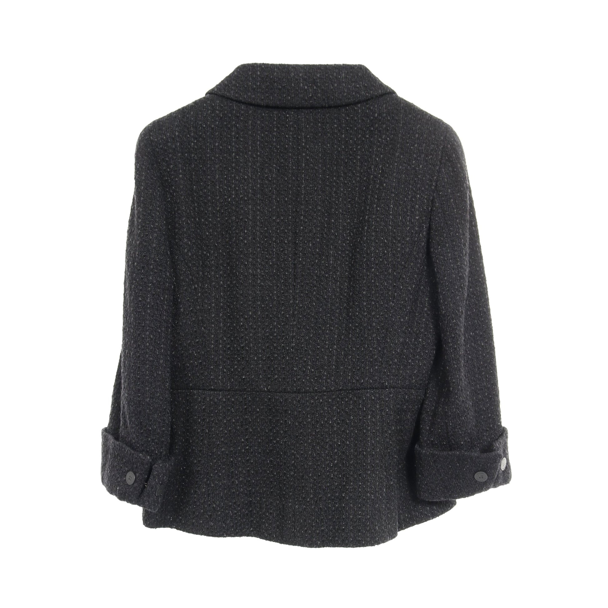ツイード ジャケット ナイロン ウール ブラック 03P シャネル アウター CHANEL