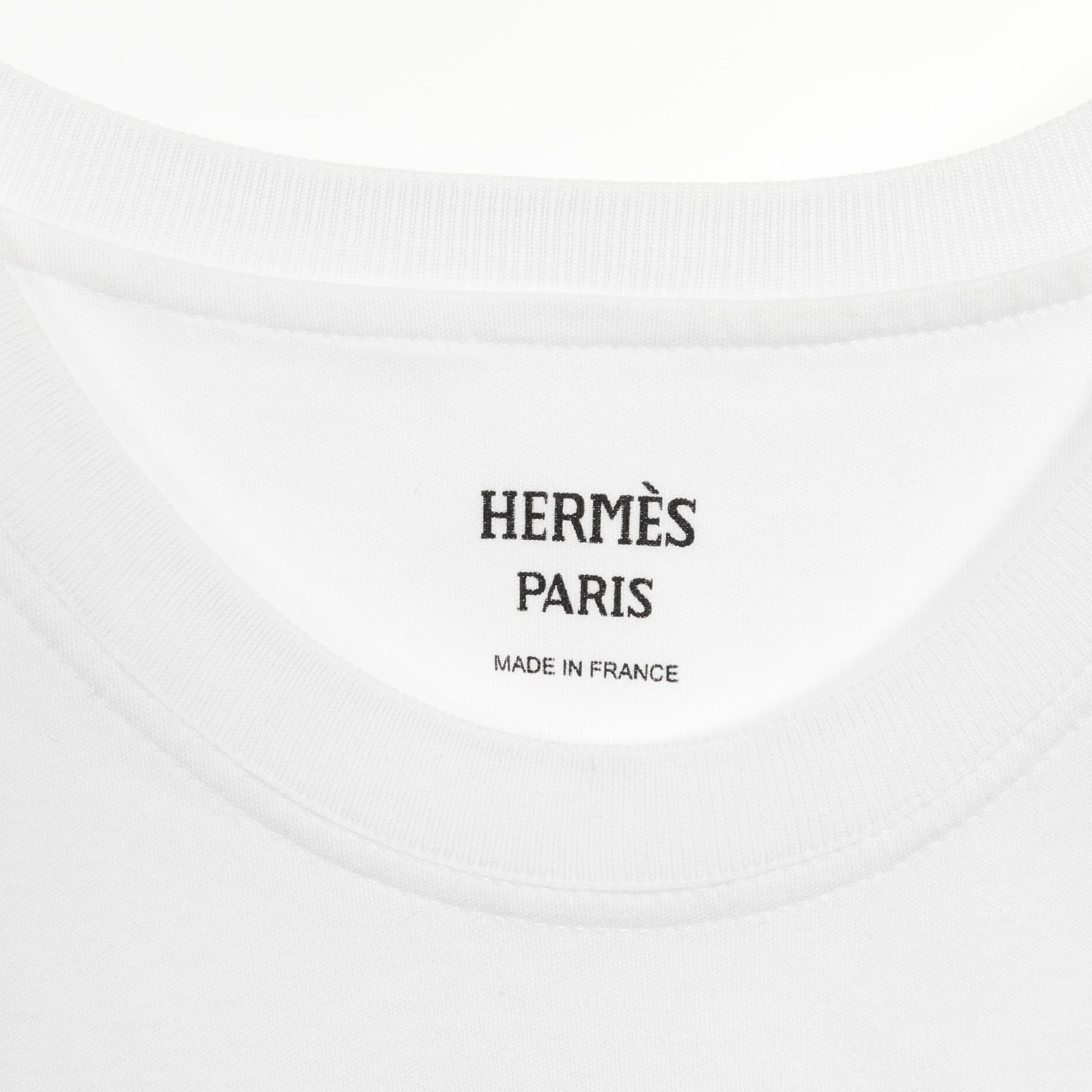 CHEVALO SCOPE Tシャツ ワンピース 刺繍 コットン ホワイト マルチカラー エルメス ワンピース HERMES