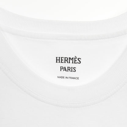 CHEVALO SCOPE Tシャツ ワンピース 刺繍 コットン ホワイト マルチカラー エルメス ワンピース HERMES