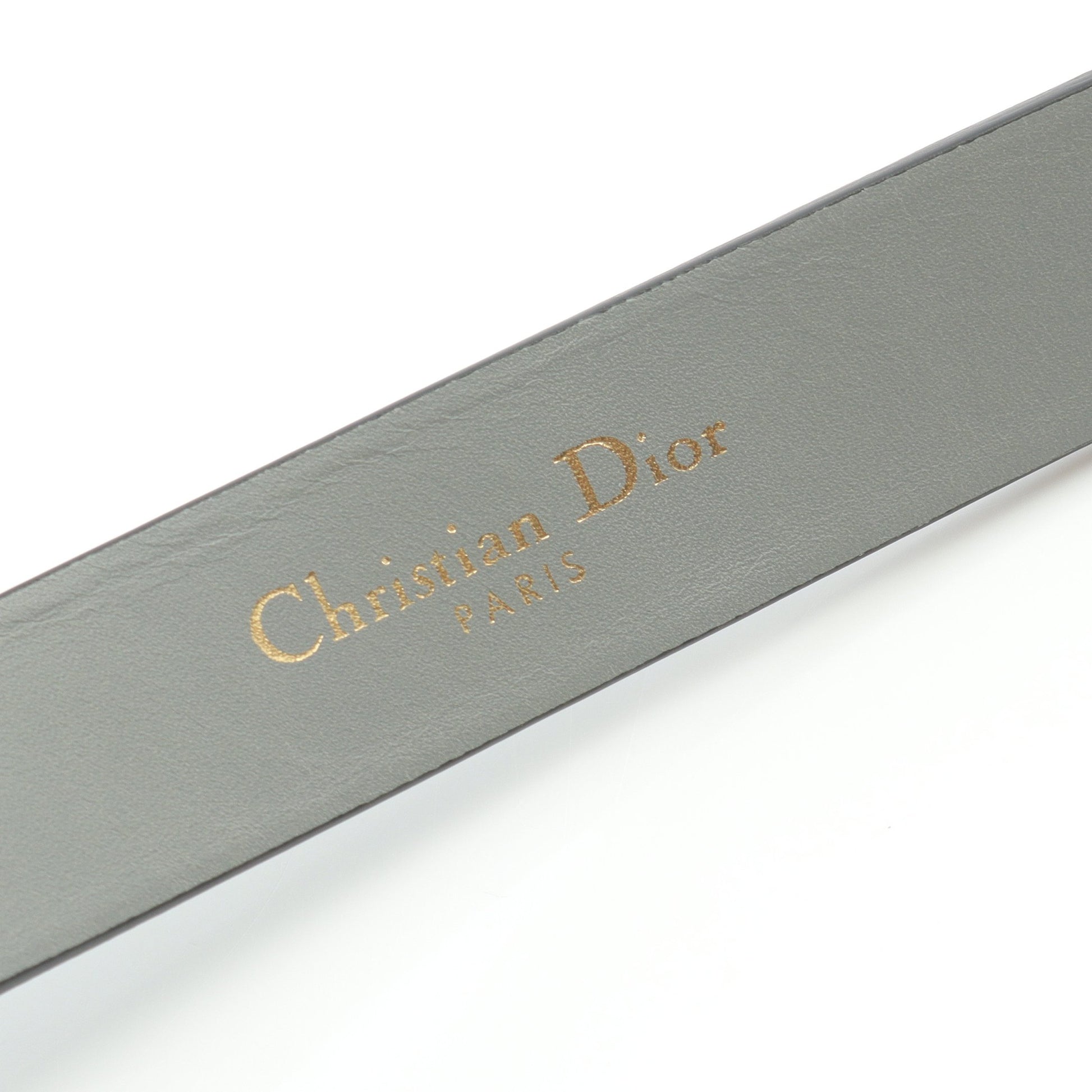 SADDLE ベルト ベルト レザー グレー ロゴバックル クリスチャンディオール 財布・小物 Christian Dior