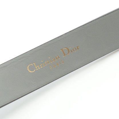 SADDLE ベルト ベルト レザー グレー ロゴバックル クリスチャンディオール 財布・小物 Christian Dior