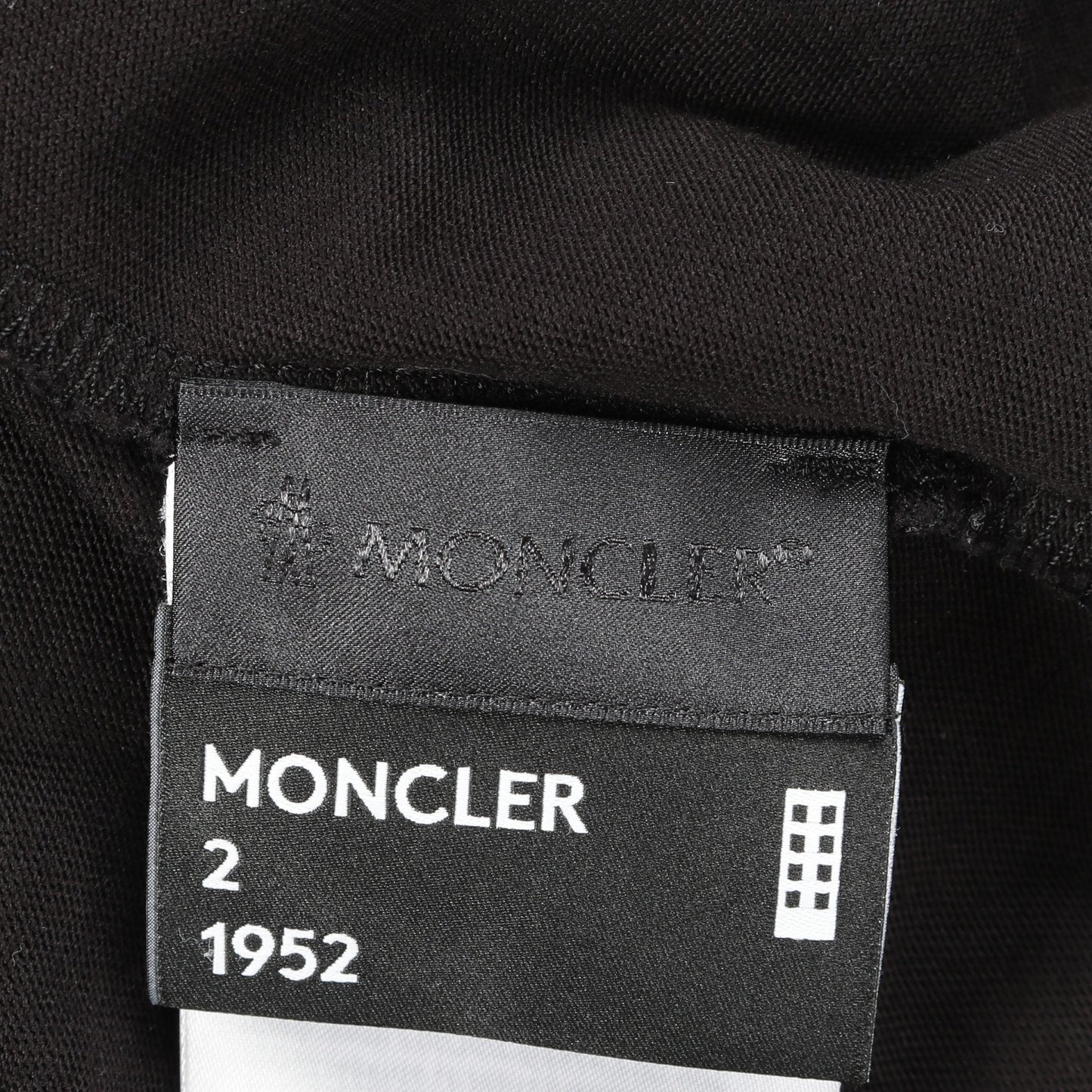 GENIUS 2 MONCLER 1952 Tシャツ クルーネック バックロゴ コットン ブラック モンクレール トップス MONCLER