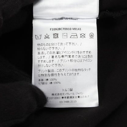 GENIUS 2 MONCLER 1952 Tシャツ クルーネック バックロゴ コットン ブラック モンクレール トップス MONCLER