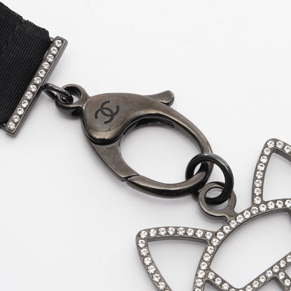 ココマーク キャットロボット ネックレス ラインストーン ブラック クリア B17S シャネル アクセサリー CHANEL