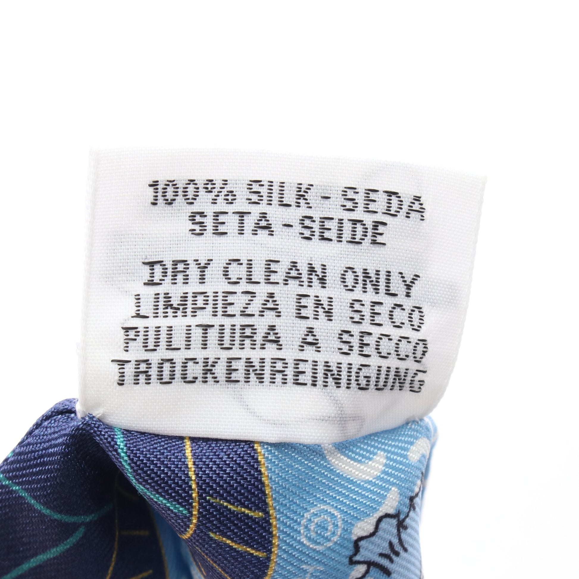 ツイリー SPLASH PARK リボン スカーフ シルク ブルー マルチカラー  