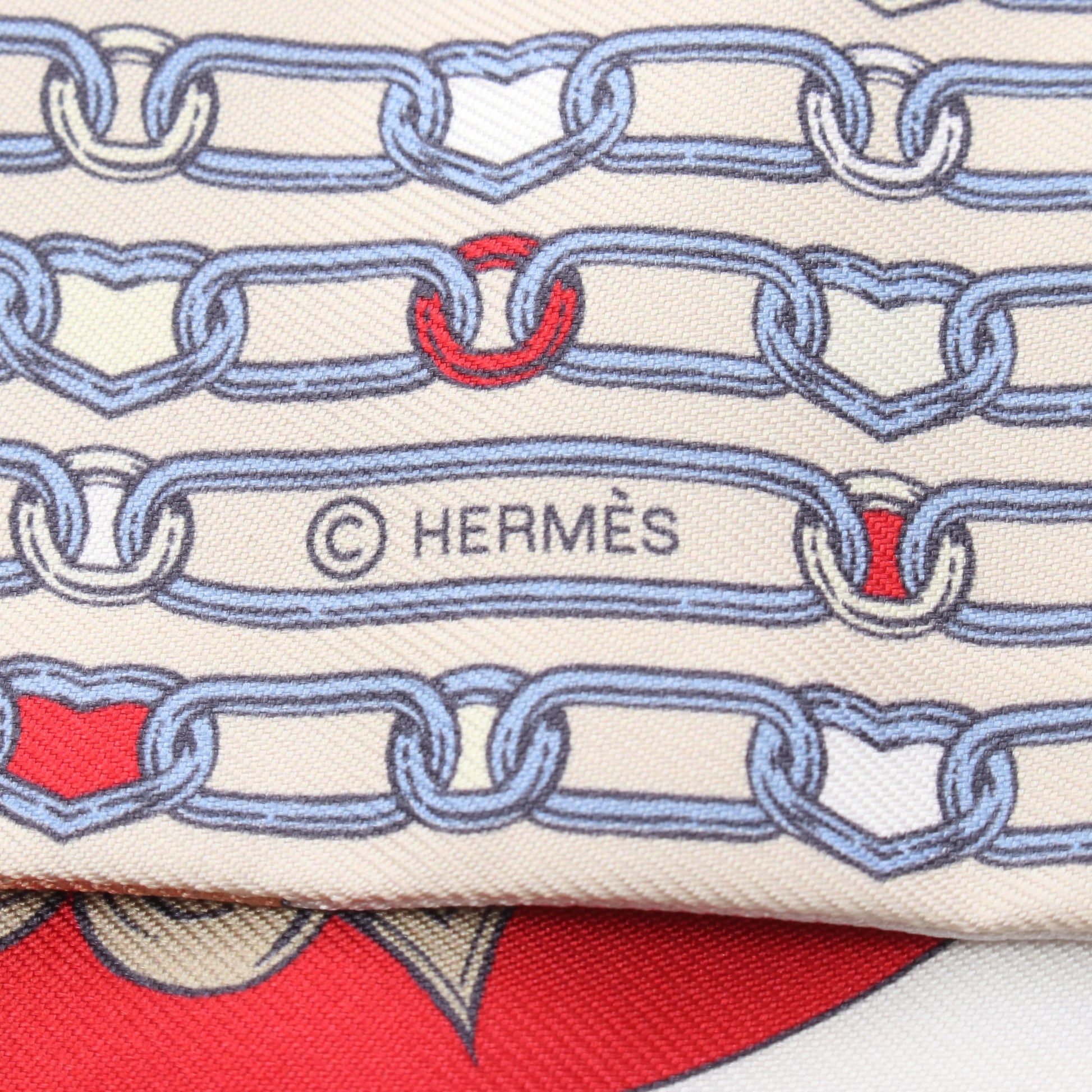 ツイリー L’EFFET KALEIDOSCOPE リボン スカーフ シルク ブラウン マルチカラー エルメス 財布・小物 HERMES