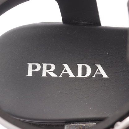 モノリス サンダル サンダル ラバー ブラック プラダ シューズ PRADA