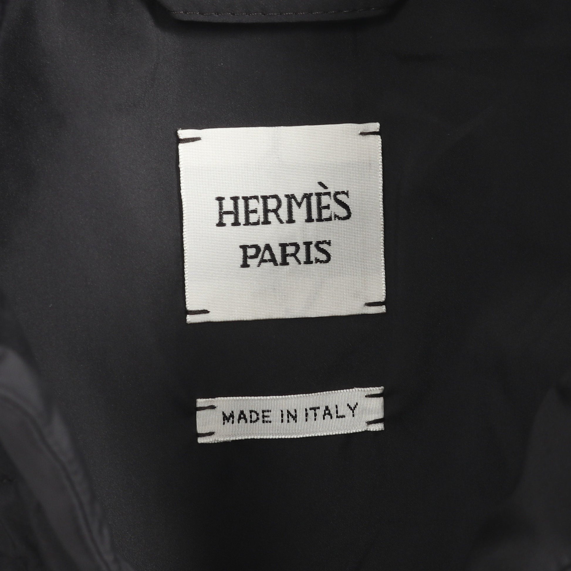 クルードセル キルティング ボンバーベスト ブルーノワール ジレ ベスト ダークネイビー エルメス アウター HERMES