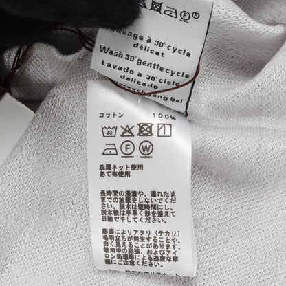 Calques en H Tシャツ クルーネック コットン ライトグレー ホワイト エルメス トップス HERMES