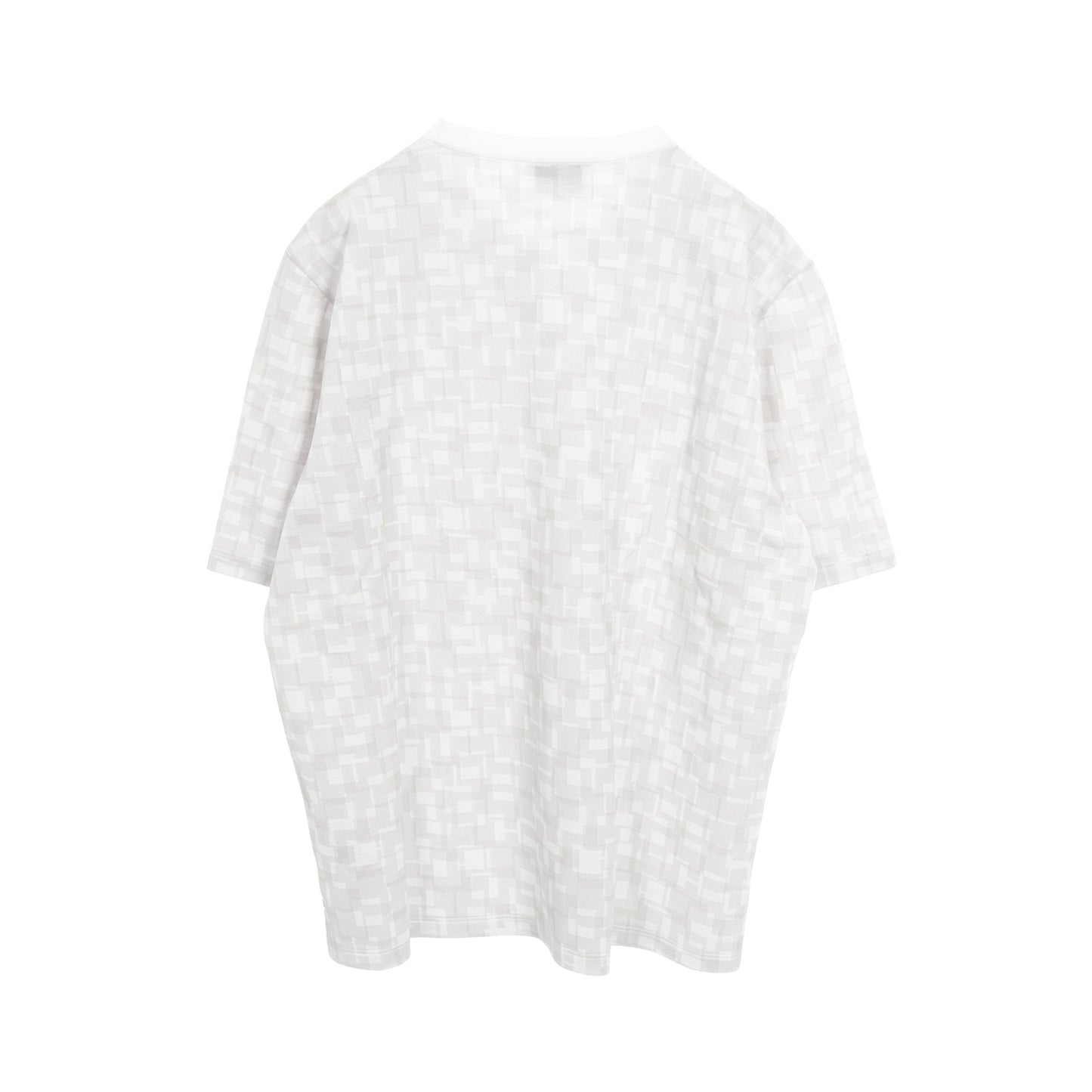 Calques en H Tシャツ クルーネック コットン ライトグレー ホワイト エルメス トップス HERMES
