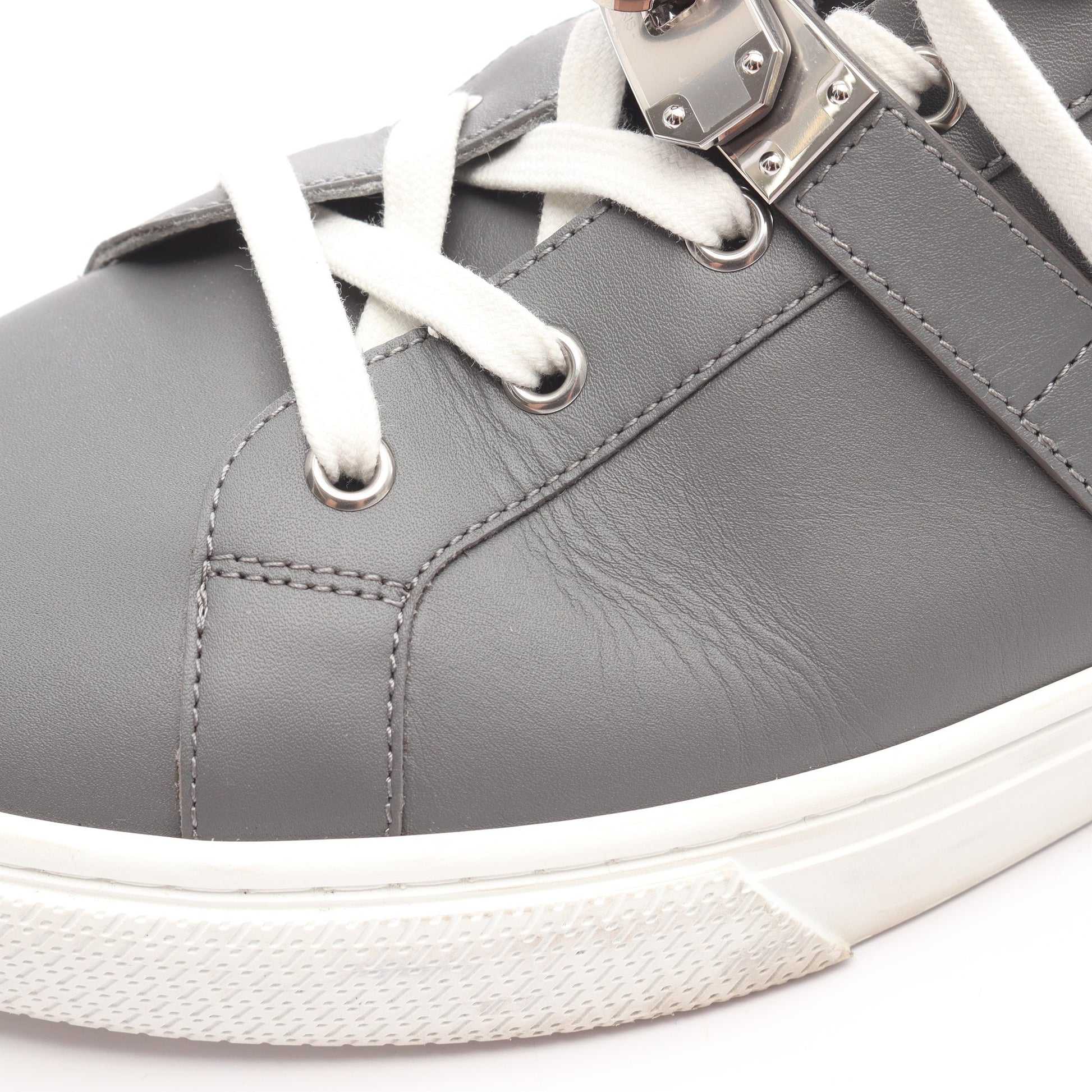 Day デイ ケリーバックル スニーカー レザー グレー エルメス シューズ HERMES