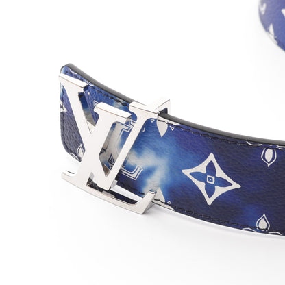 バンダナサンチュールLVイニシャル ベルト レザー ダークブルー シルバー ルイヴィトン 財布・小物 LOUIS VUITTON