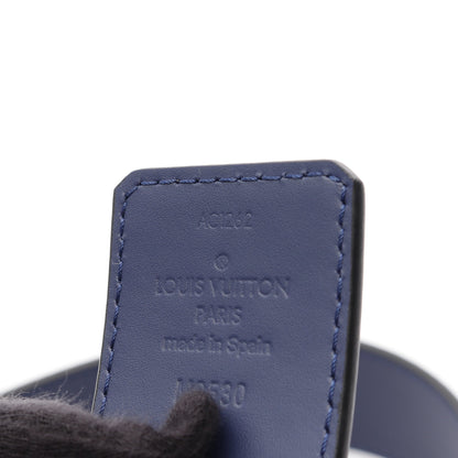バンダナサンチュールLVイニシャル ベルト レザー ダークブルー シルバー ルイヴィトン 財布・小物 LOUIS VUITTON
