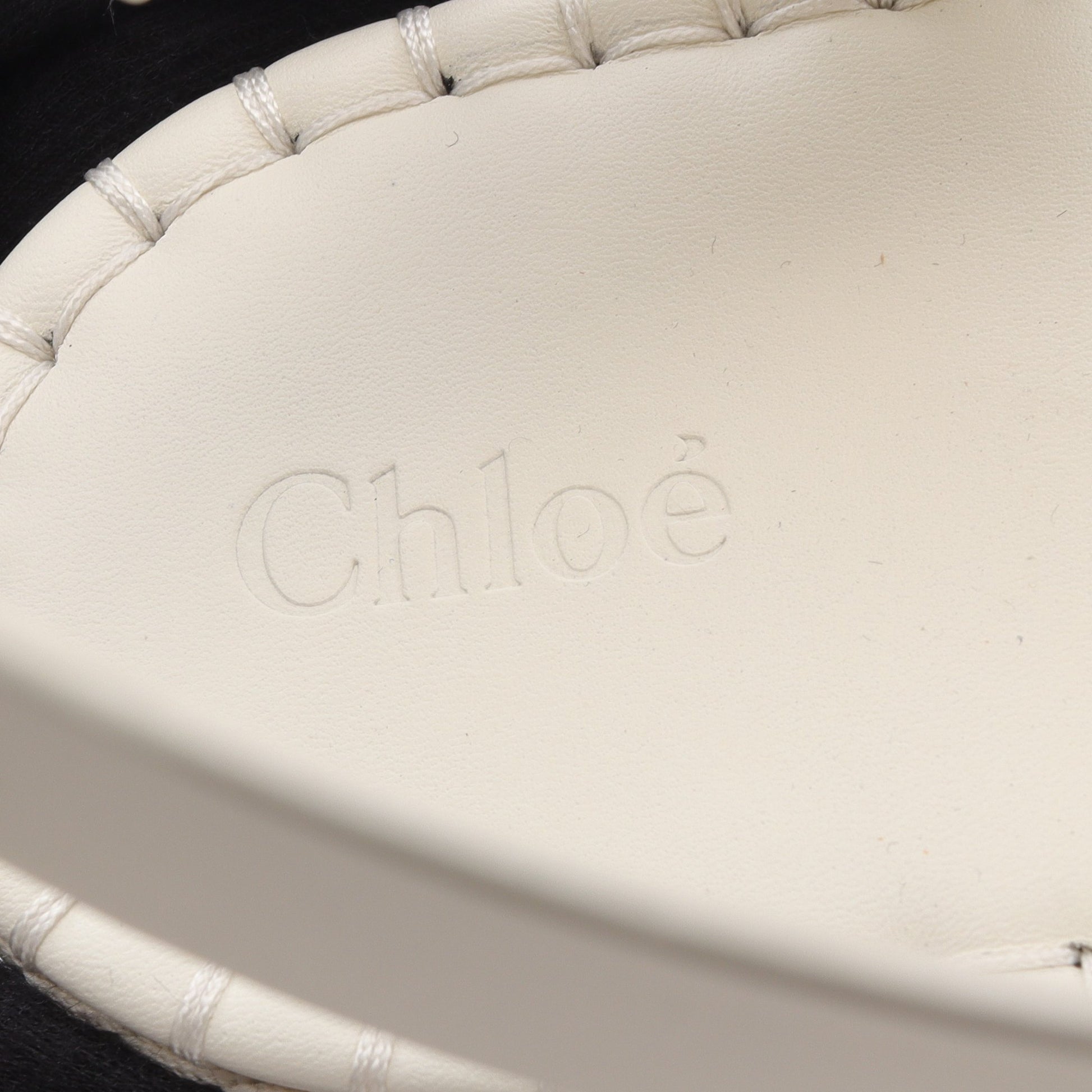 NAMA ウェッジサンダル サンダル レザー オフホワイト クロエ シューズ Chloe