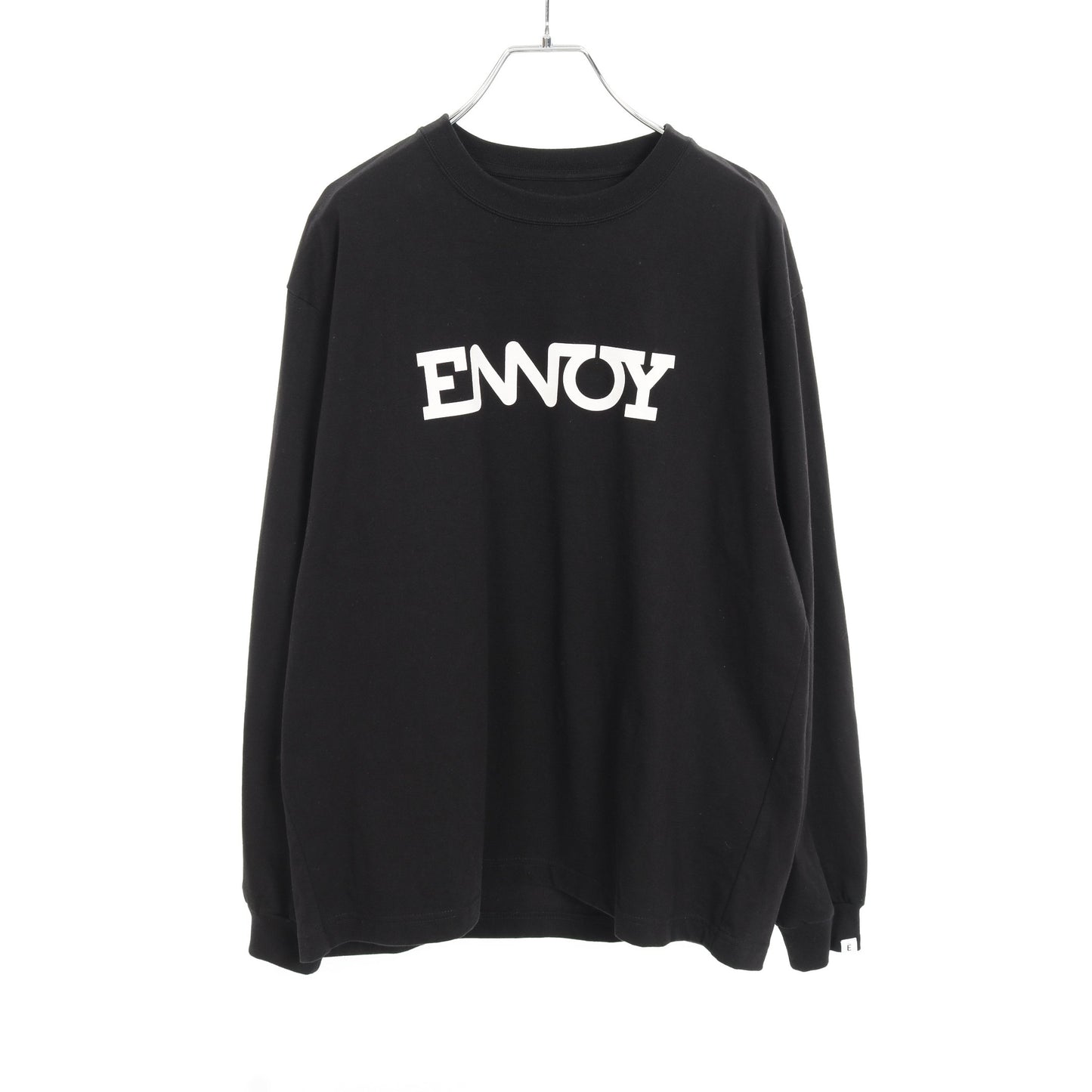 Electric Logo L/S Tee Tシャツ 長袖 コットン ブラック エンノイ トップス ENNOY