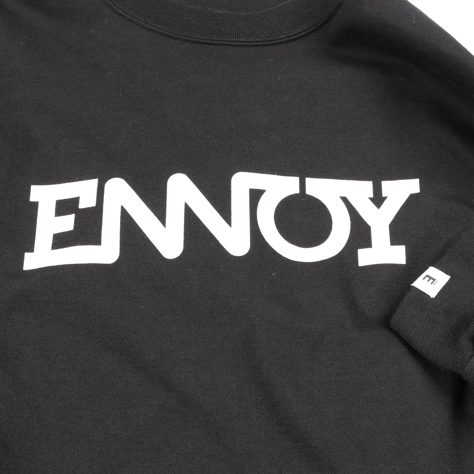 Electric Logo L/S Tee Tシャツ 長袖 コットン ブラック エンノイ トップス ENNOY