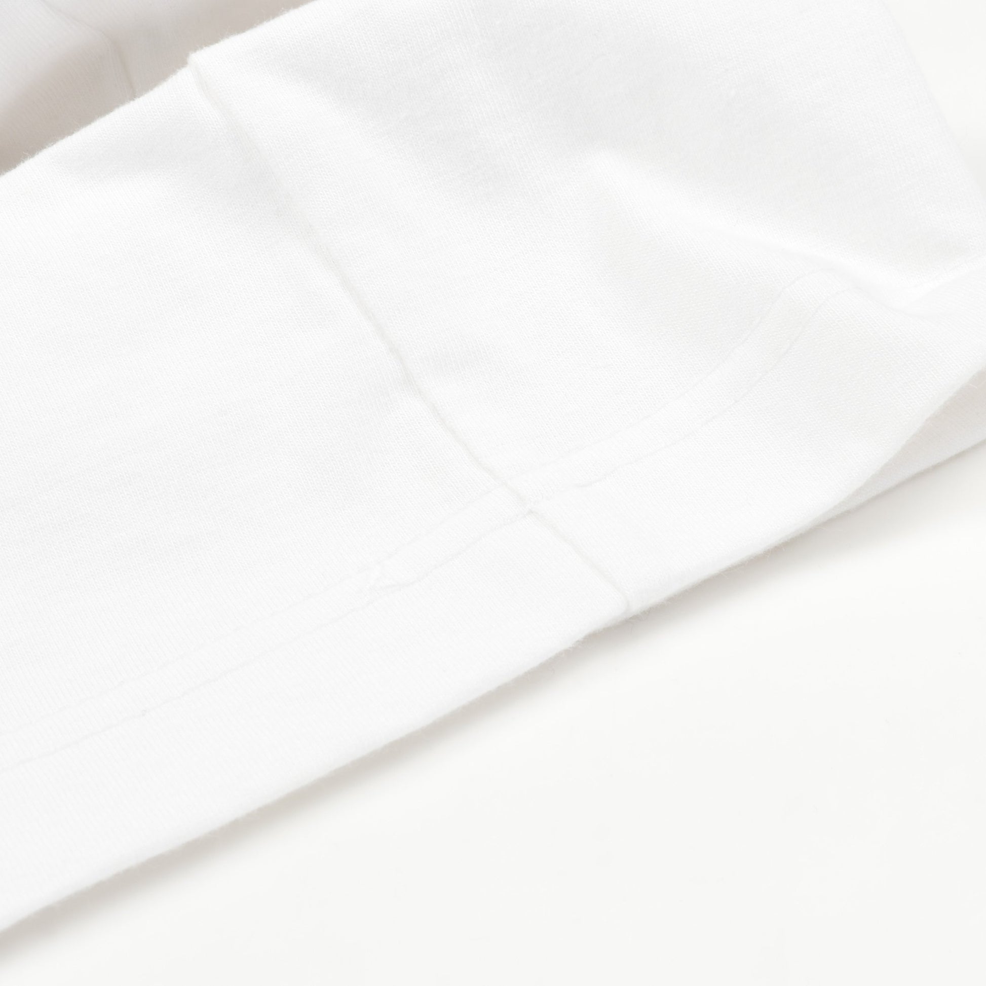 Tシャツ クルーネック 半袖 ロゴ刺繍 コットン ホワイト エンノイ トップス ENNOY