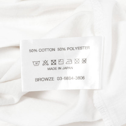 Tシャツ クルーネック 半袖 ロゴ刺繍 コットン ホワイト エンノイ トップス ENNOY