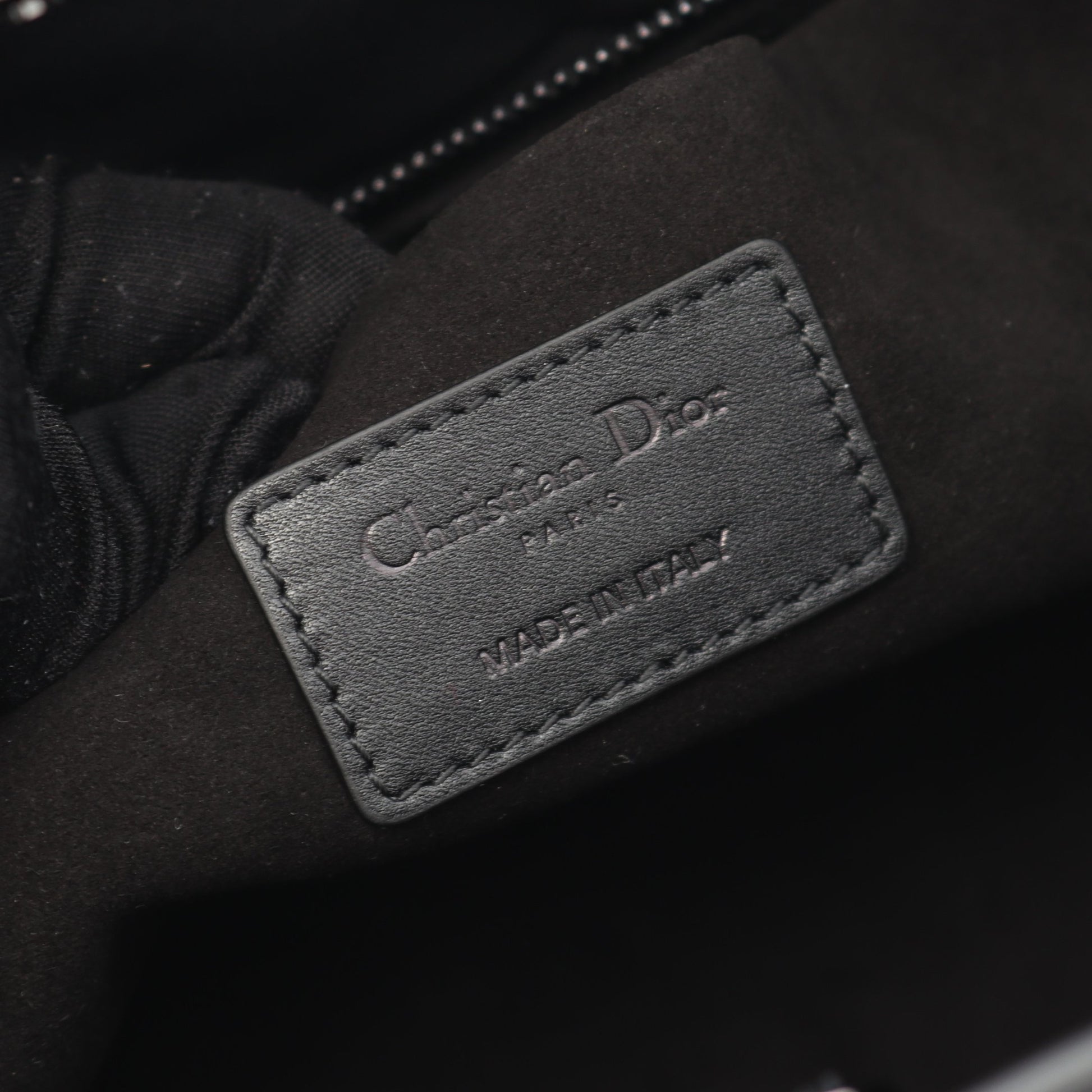 レディ 95.22 カナージュ ハンドバッグ レザー ブラック 2WAY クリスチャンディオール バッグ Christian Dior