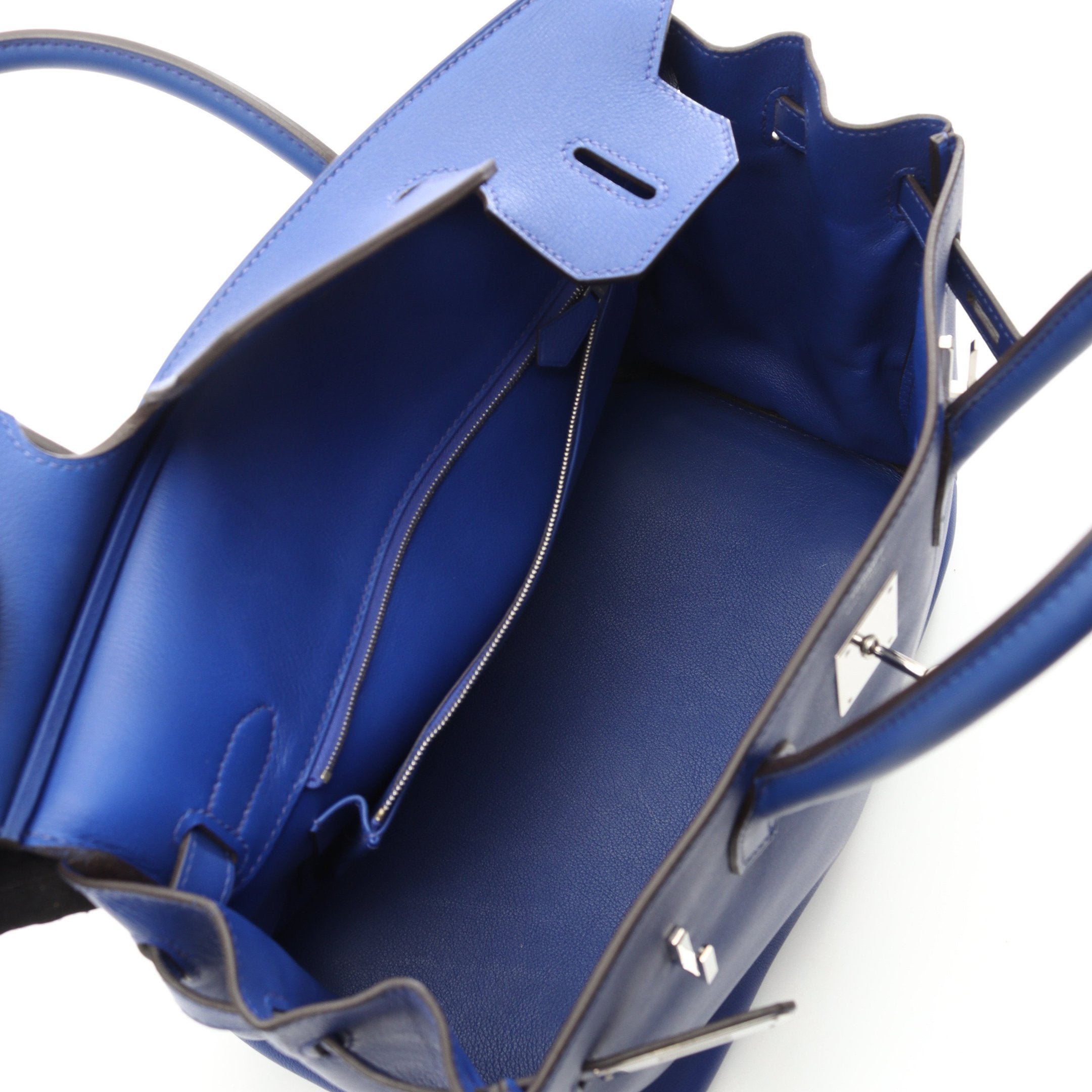 バーキン30 ブルーエレクトリック ハンドバッグ ヴォースイフト ブルー