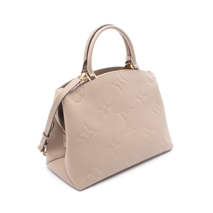 グラン パレMM モノグラムアンプラント トゥルトレール ハンドバッグ レザー グレーベージュ 2WAY ルイヴィトン バッグ LOUIS VUITTON