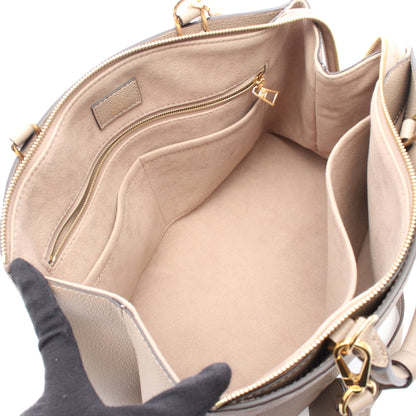グラン パレMM モノグラムアンプラント トゥルトレール ハンドバッグ レザー グレーベージュ 2WAY ルイヴィトン バッグ LOUIS VUITTON