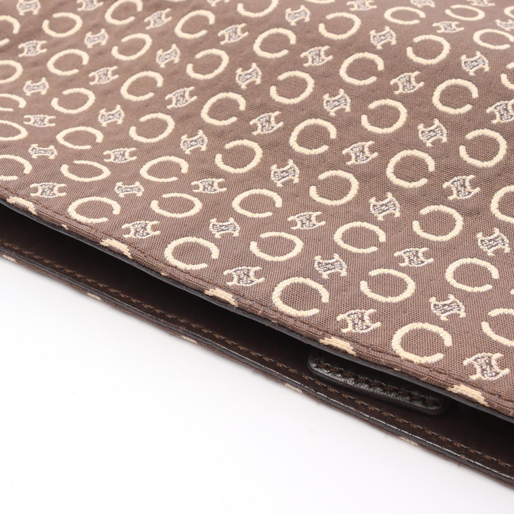 Cマカダム ショルダーバッグ キャンバス レザー ブラウン セリーヌ – RECLO