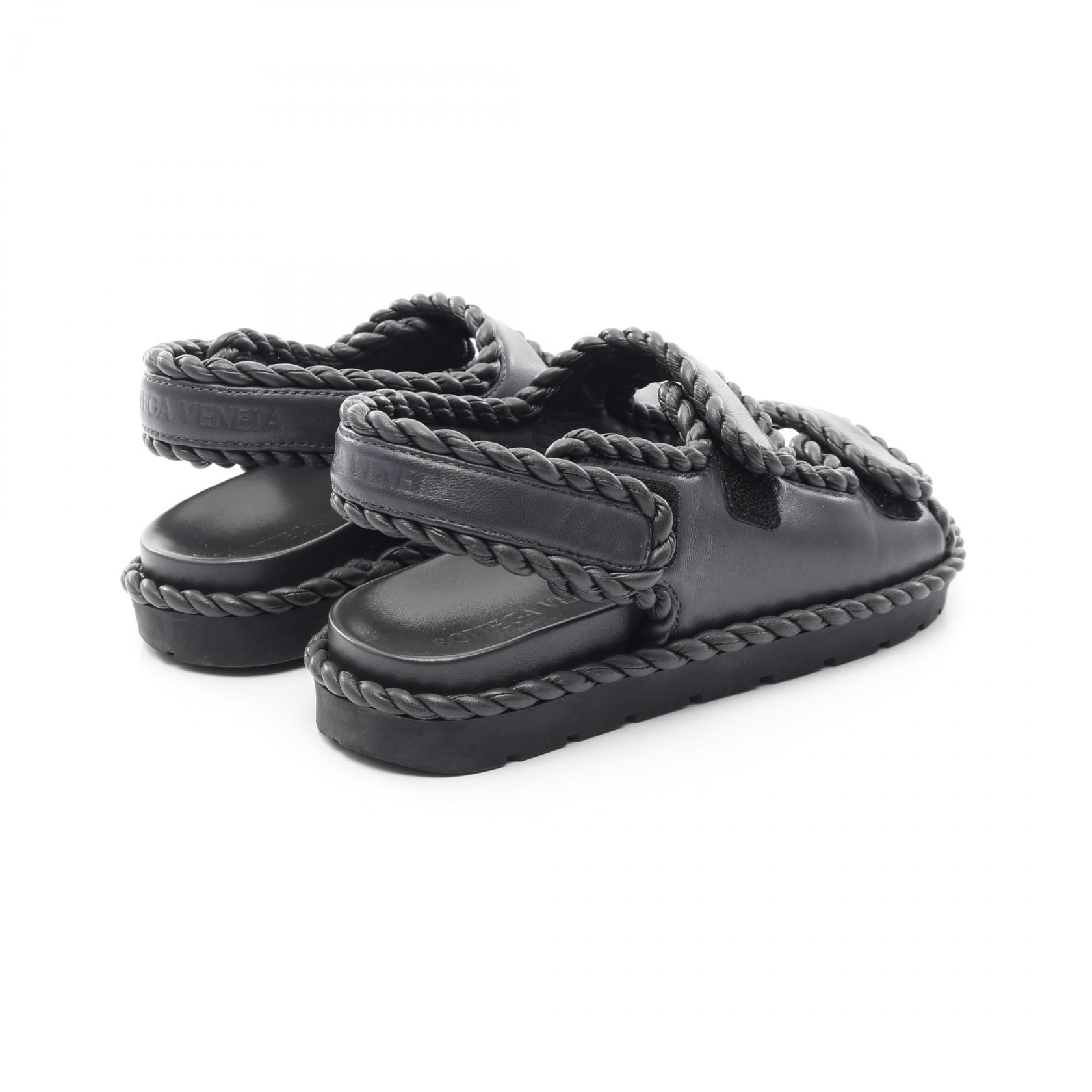 ジャック フラット サンダル レザー グレー ボッテガヴェネタ – RECLO