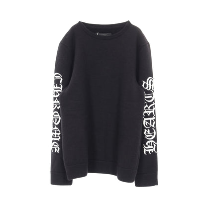 ニット クルーネック アームロゴ 刺繍 カシミヤ ブラック クロムハーツ トップス Chrome Hearts