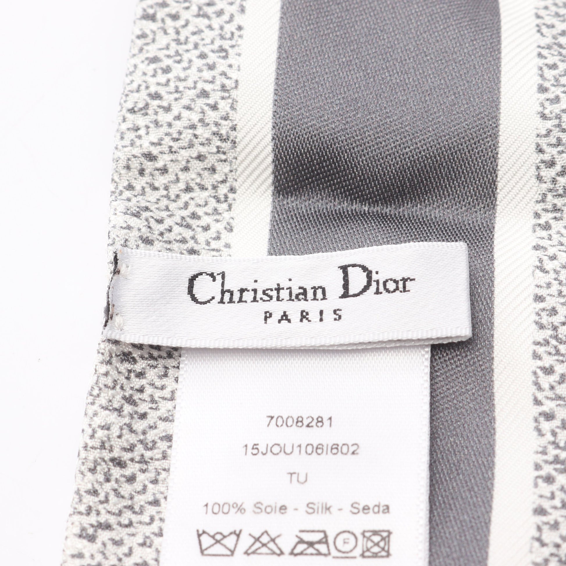 ミッツァ スカーフ シルク グレー ホワイト クリスチャンディオール 財布・小物 Christian Dior